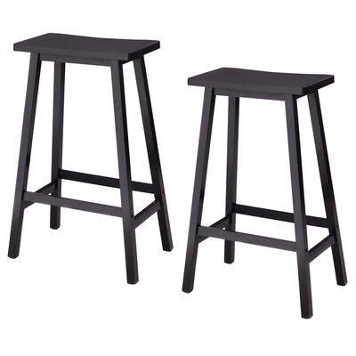 

24"29" Set of 2 Saddle Seat Bar Stools-29"
