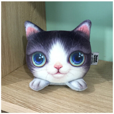 

3D Cute Cat Shape Pillow Car Chair Back Cushion Pillow with Bamboo Charcoal Pack Headrest Decor Car Styling