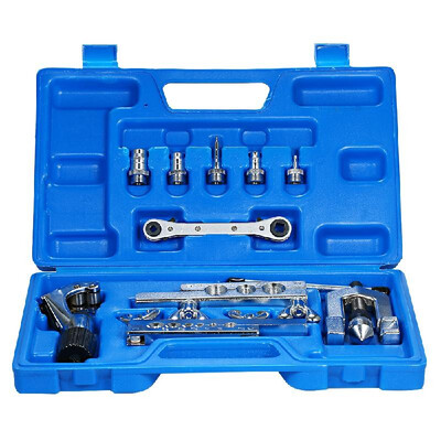 

Flaring Tool Kit Flaring Swaing Tool Set for Tube Pipe Swage Tool Tubing Cutter&Ratchet Wrench