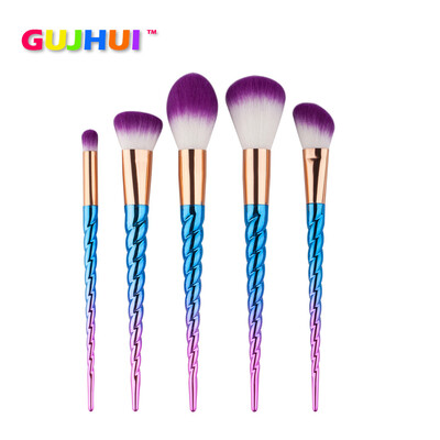 

Toponeto 5Pcs Colorful Cosmetic Eyebrow Eyeshadow Brush Makeup Brush Sets Kits Tools