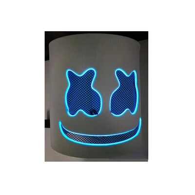 

DJ LED Luminous Helmet Mask Cosplay Prop Halloween Party Latex Masks LED Party Bar DJ Masks