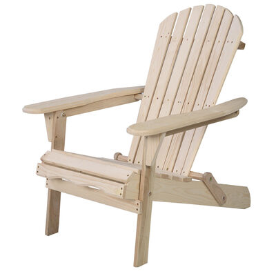 

Outdoor Foldable Fir Wood Adirondack Chair