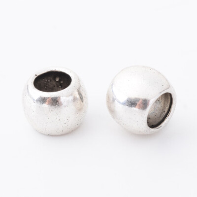 

Tibetan Style Alloy European Beads Large Hole Beads Rondelle Cadmium Free & Lead Free Antique Silver 7x6mm