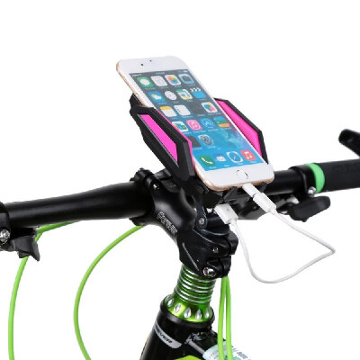 

60-85mm Adjustable Width MTB Bicycle Phone Mount Holder for Cell Phones with 6000mAh Power Bank