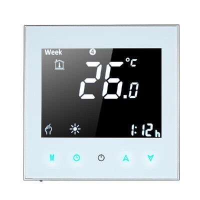 

5A Programmable Water Heating Controller Temperature Regulator Thermostat Touchscreen LCD with Backlight Voice Control Function