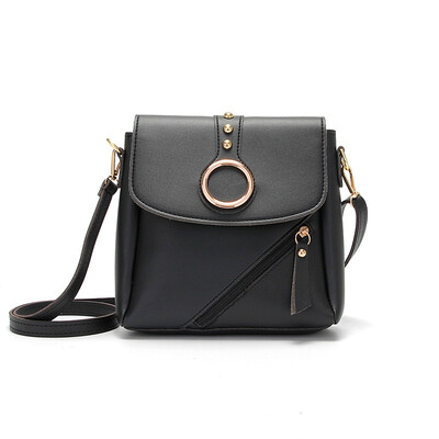 

Women buckle messenger bags 2019 pu leather sling shoulder bag female travel casual crossbody handbags for ladies teenage girls