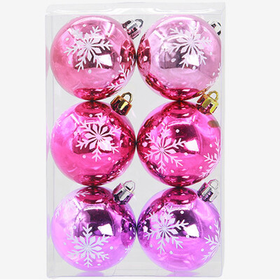 

〖Follure〗6PC Christmas Tree Xmas Balls Decorations Baubles Party Wedding Ornament 6cm