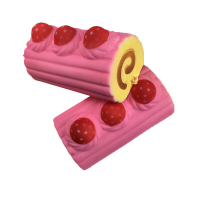 

Siaonvr Strawberry Roll Scented Charm Slow Rising Collection Squeeze Stress Reliever Toy