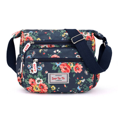

Tailored Nylon Floral Crossbody Bag For Women Travel Handbags With Adjustable Strap