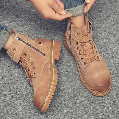 

Joker wild fashion breathable casual Martin shoes British American trend tooling Martin boots high help men Martin shoes