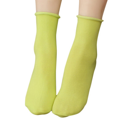 

Women Casual Harajuku Solid Color Breathable Moisture Wicking Deodorant Elastic Athletic Work Socks