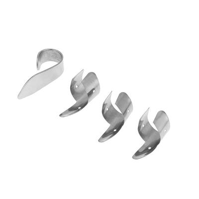 

4pcs Stainless Steel 1 Thumb&3 Finger Nail Guitar Picks Plectrums Set