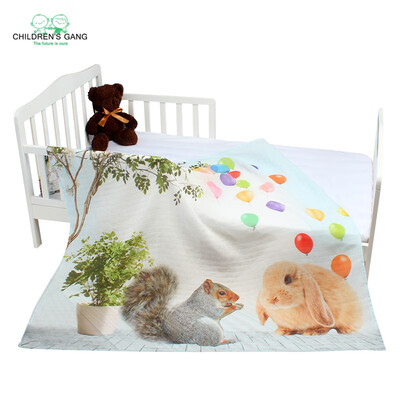 

CHILDS GANG Solo Print Single Layer Blanket Blanket Blanketet Napping Blanket 4737