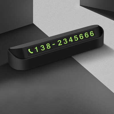 

Tailored Car Styling Temporary Parking Card Phone Number Plate Night Luminous Park Stop
