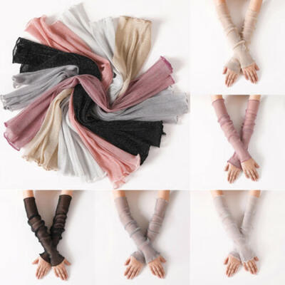 

1Pair Cooling UV Sun Protection Arm Sleeves Armband Cover Stretch Sport Outdoor