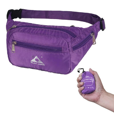 

Outdoor Ultralight Foldable Waist Bag Water Resistant Adjustable Waist Belt Fanny Pack Cell Phone Holder Bag for Men Women