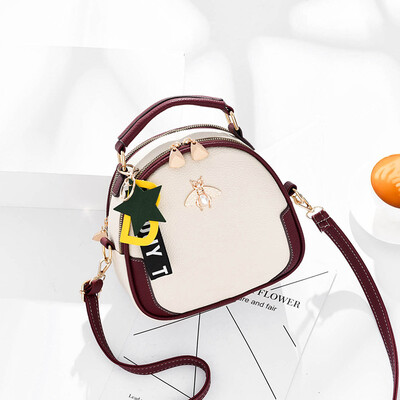 

Small honey backpack summer new fashion Korean version of the wild personality single shoulder diagonal package female