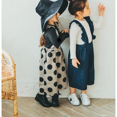 

Kids Baby Girl Strap Romper Jumpsuit Long Pants Trousers Overall Clothes Outfit