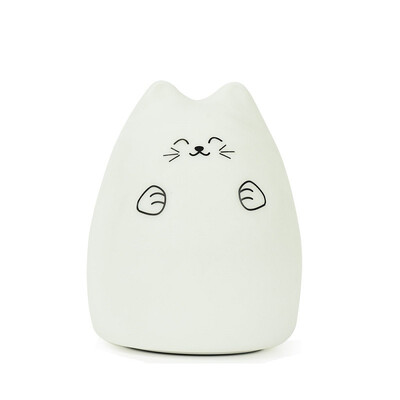 

3 Colors Cat USB LED Children Animal Night Light Silicone Soft Cartoon Baby Nursery Lamp Breathing LED Night Light