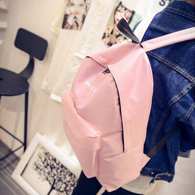 

2018 New Style Fashion School Student Girls Boys Korean Canvas Backpack Simple All-match Shoulder Bag