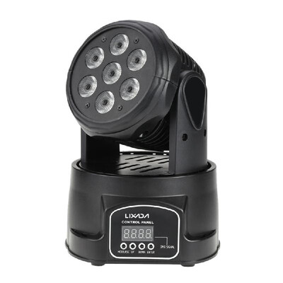 

Lixada DMX-512 Mini Moving Head Light 4 In 1 RGBW LED Stage Light Lighting Strobe Professional 914 Channels Party Disco Show 100W