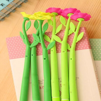 

Siaonvr 3Pcs Flower Shape Writing Pen School Stationery Office Kids Creative Gift Decor