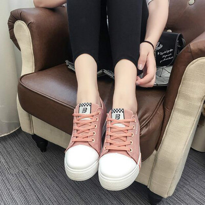 

LZJ 2018 Women Shoes Hot Sale Canvas Casual Shoes Outdoors Flat Shoes White Shoes Force zapatillas mujer casual tenis feminino
