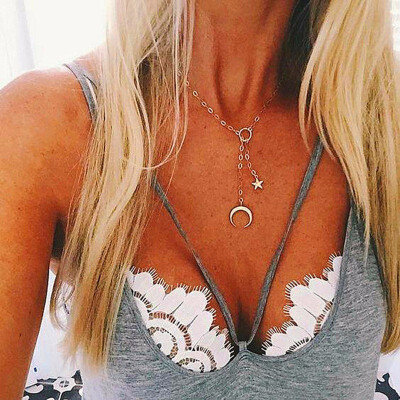 

Multi Layer Shell Pendant Necklace For Women Gold Chain Necklace Crystal Choker Necklaces Summer Bohemian Best Friend Jewelry