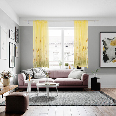 

Gobestart Daffodil Flower Tulle Curtain Handle Tulle Coveted 1 Fabric