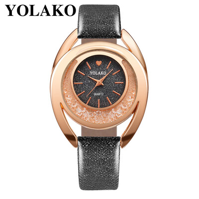 

YOLAKO Watch Women Bracelet Ladies Watch With Rhinestone Clock Womens Vintage Fashion Dress Wristwatch Relogio Feminino Gift 533