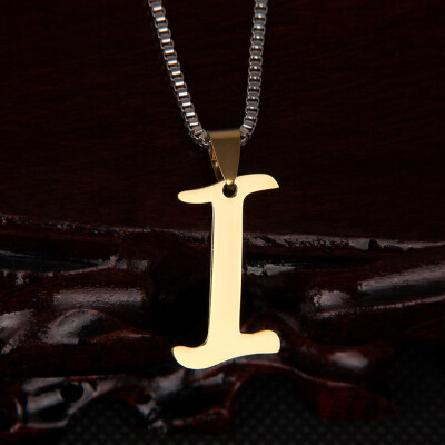 

A-Z 26 Letters Gold Colors Pendant Necklaces Women Choker Necklace Jewelry