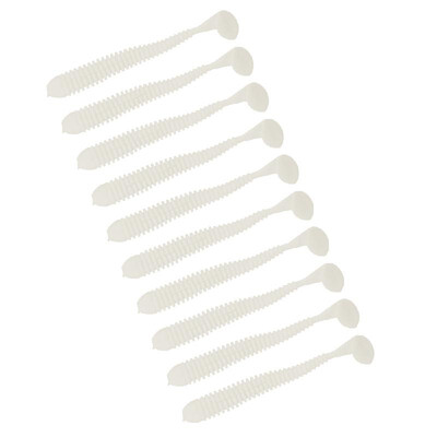 

Lixada 10PCS 75cm 2g Spiral Shape Body T Tail Soft Fishing Lure Soft Bait Worm Mixed Color Fishing Lure Set