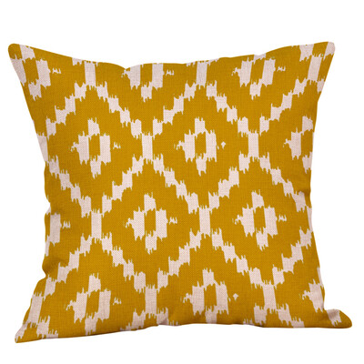

〖Follure〗Mustard Pillow Case Yellow Geometric Fall Autumn Cushion Cover Decorative