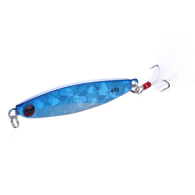 

3D Mini Fishing Lure Artificial Bait False Fish Shape Reusable Metal Feather Hard Lure Fishing Accessories