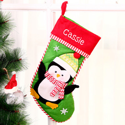 

〖Follure〗Candy Bag Christmas Gifts Tree Ornament Stocking Santa Claus Snowman Sock Decor