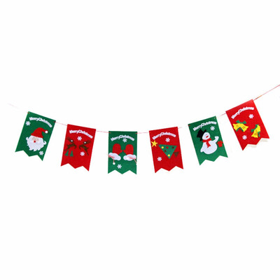 

〖Follure〗Christmas Paper Garlands String Hanging Flag New Year Party Decoration