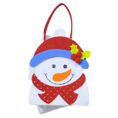 

〖Follure〗Christmas Cartoon Childrens Gift Candy Bag Felt Gift Bags Santa Rudolf Snowman