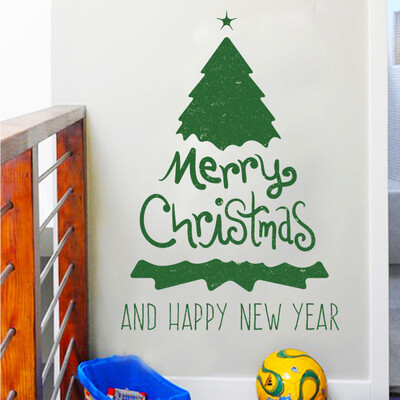 

〖Follure〗Merry Christmas Background Wall Decoration Removable Wall Stickers