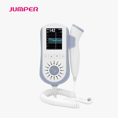 

JUMPER portable fetal Doppler heartbeat detector ultrasonic pregnancy baby heart rate monitor 25MHz probe&color LCD