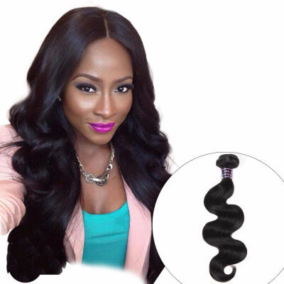 

Peruvian Body Wave Human Hair Bundle 8-28 Inches Natural Color Non Remy 1 Piece Hair Extension