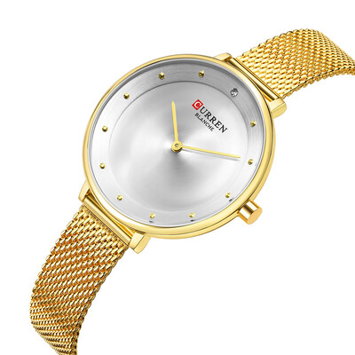 

RM Womens Small Dial Watch Waterproof Round Casual Quartz Mesh Belt Watch