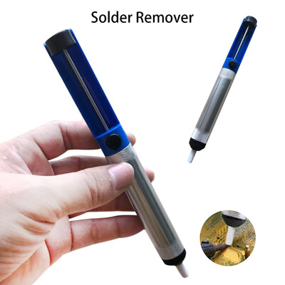 

〖Follure〗Metal Desoldering Pump Sucker Solder Irons Removal Remover Tool Blue Silver
