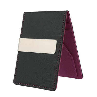 

Cute New Fashion Men Money Clip Faux Leather Slim Wallet ID Credit Card Holder Cash Clip cluth bag T7J6F3O0