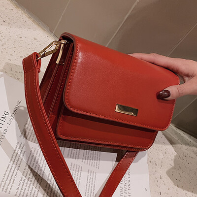 

Ins on the new small square bag women 2019 new foreign style Joker retro shoulder bag texture Messenger bag tide