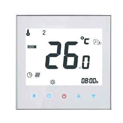 

16A 95-240V Weekly Programmable LCD Display T-ouch Screen Electric Heating Thermostat Room Temperature Controller