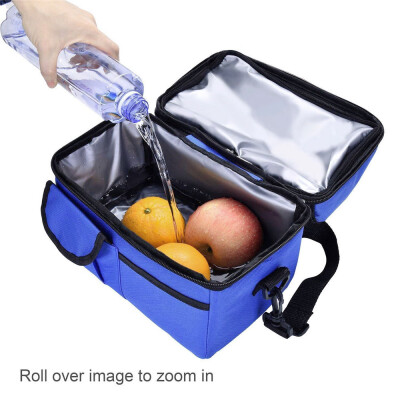 

Siaonvr 8L Fashion Double Thicken Heat Preservation Cold Insulation Bag Ice Pack Travel