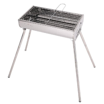 

Outdoor Camping Stainless Steel Barbeque Grill Cooking Broiler Garden Charcoal Barbecue BBQ Pinic Grill Set