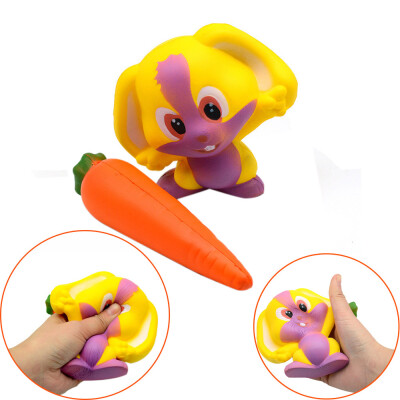 

Gotoamei Cute Rabbit Carrot Stress Reliever Scented Super Slow Rising Kids Squeeze Toy