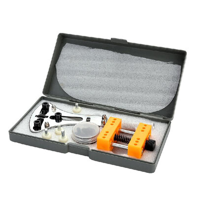 

YD023 2Pcs Stainless Steel Three Jaw Watch Case Opener Holder Watch Repair Tool Kit Set Battery Replacement