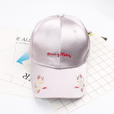 

New Woman Girls Cap Letter Floral Embroidery Baseball Sport Casual Hip-Pop Streetwear Flat Hat